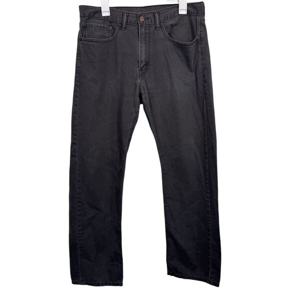 Levi's 505 Regular Straight 34x30 Grey Wash Jeans - Picture 1 of 5